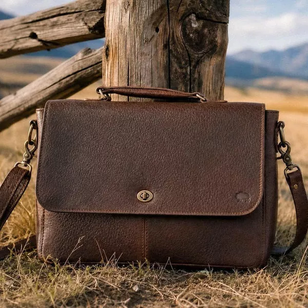 Limited Edition Roosevelt Leather Laptop Messenger Bag