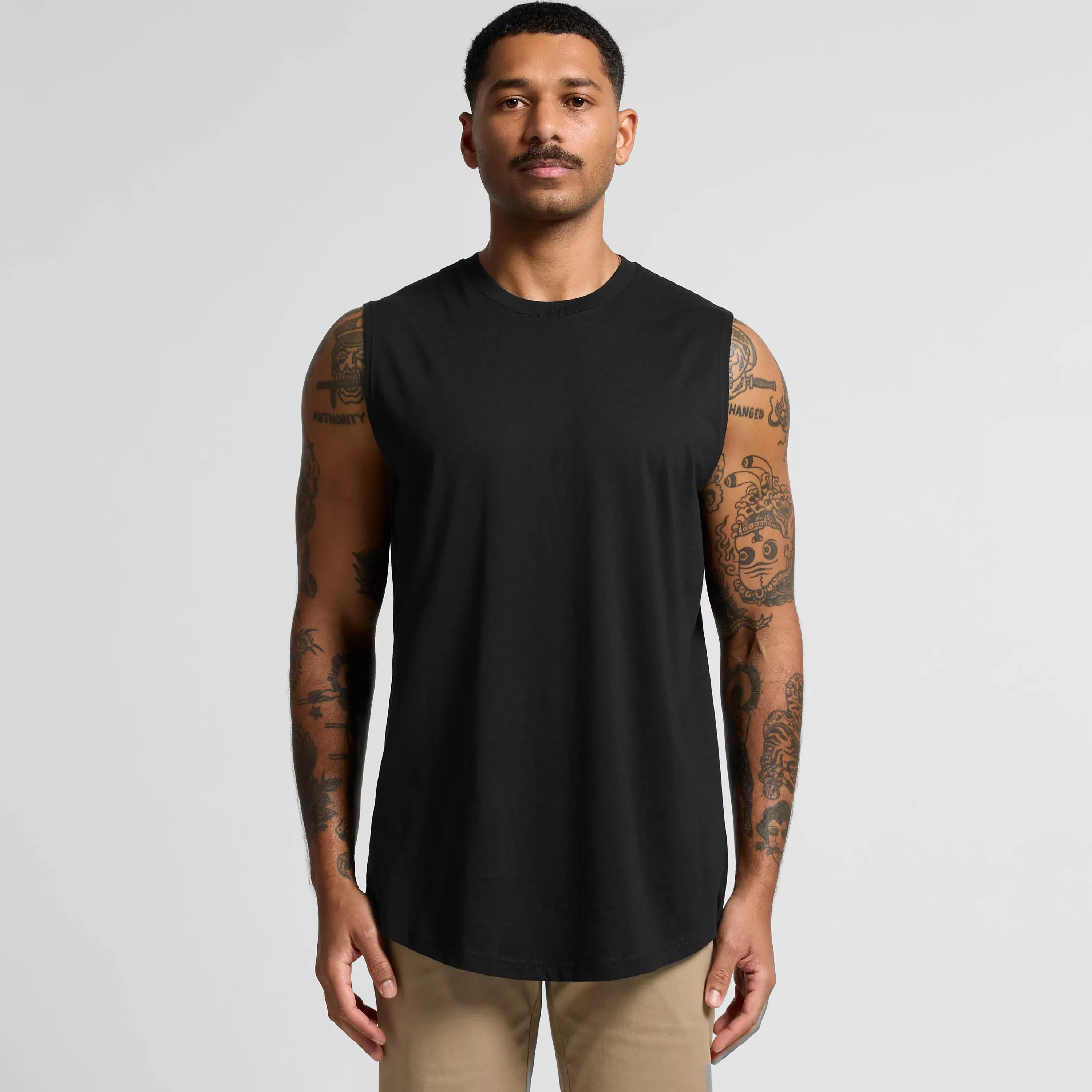 MENS STAPLE CURVE TANK - 5091
