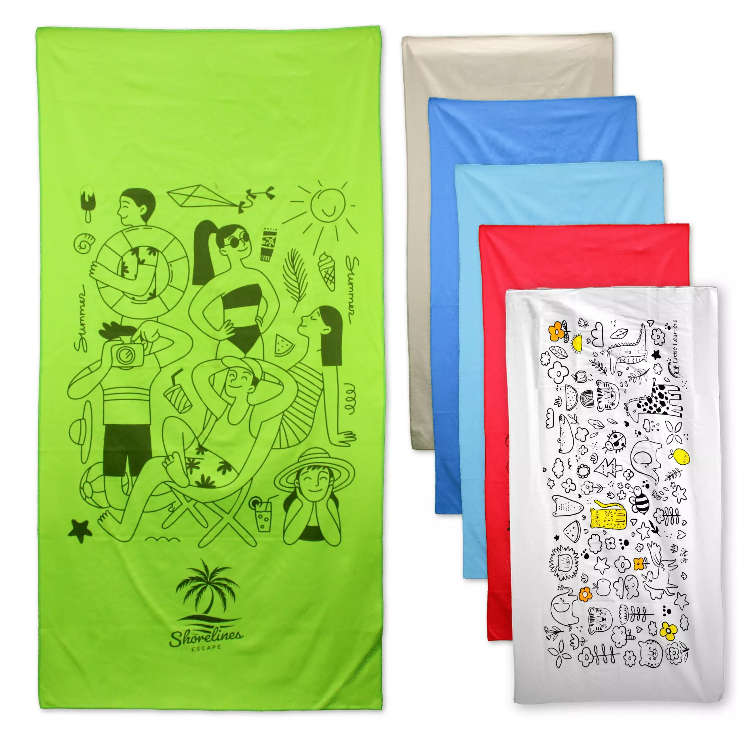 Microsuede Beach Towel - 35" x 60"