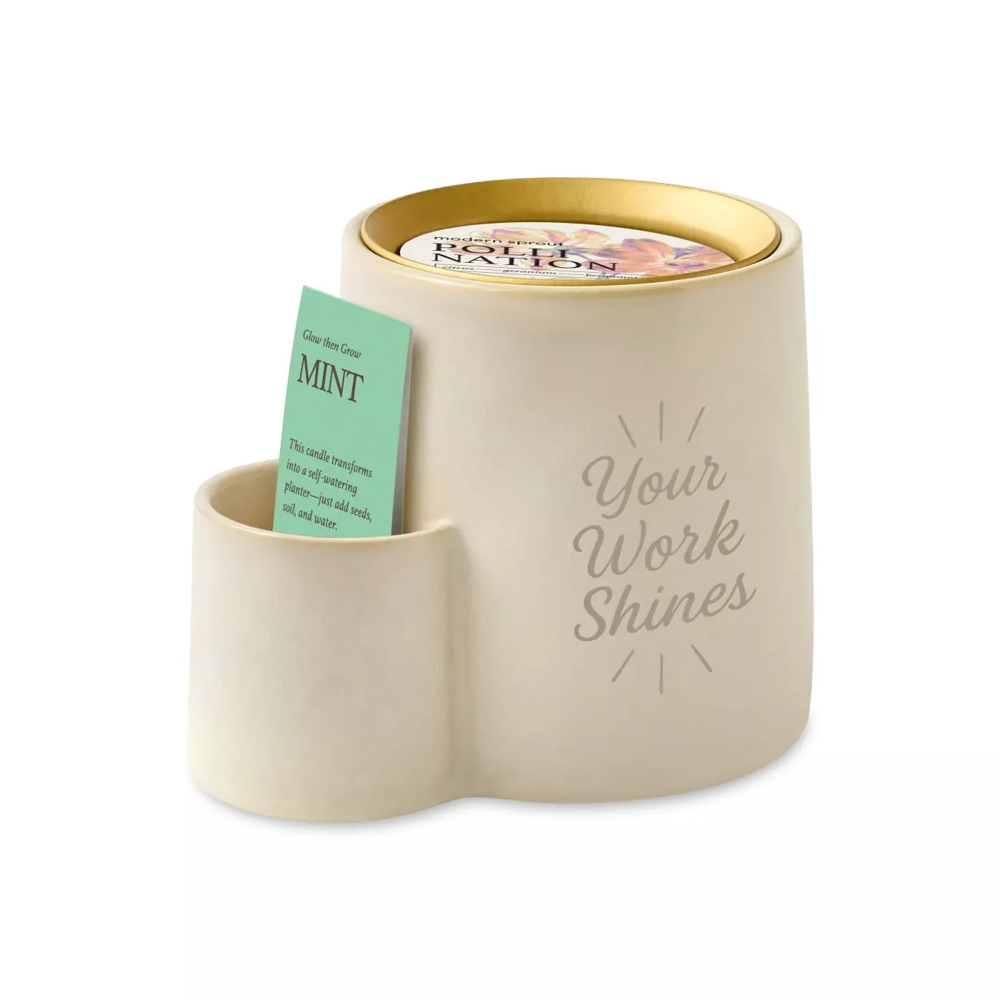 Modern Sprout - Ember Earth Candle + Planter