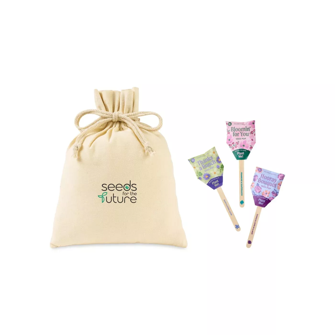 Modern Sprout - Flower Pop Trio Pouch