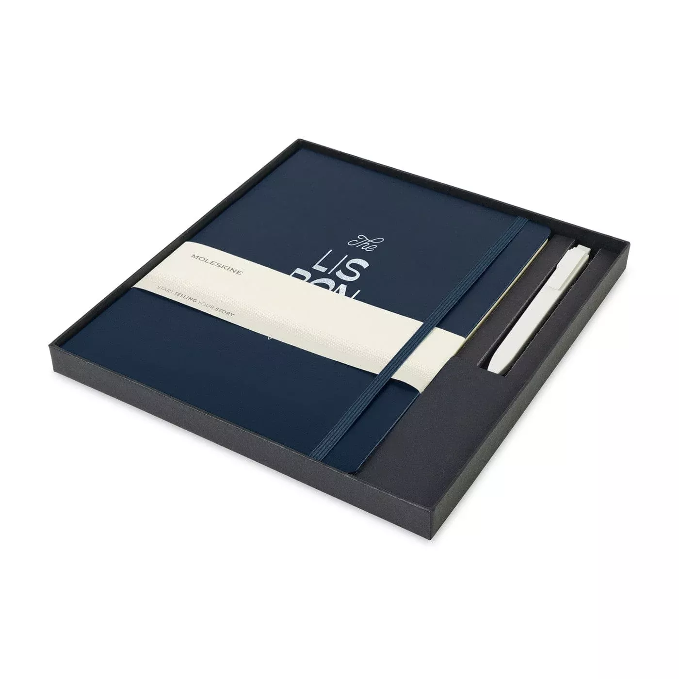 Moleskine - Hard Cover X-Large Notebook and GO Pen Gift Set