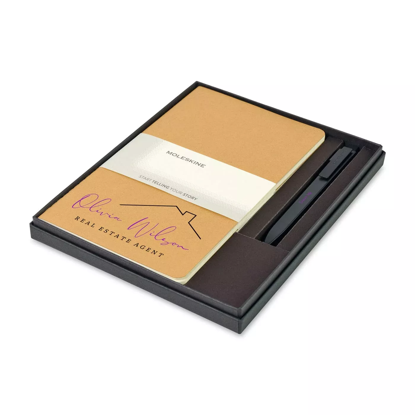 Moleskine - Large Cahier and GO Pen Gift Set