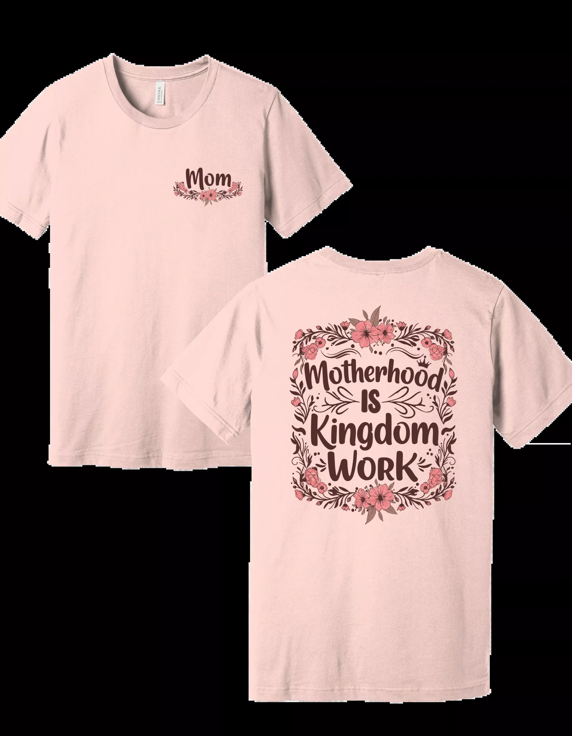 Motherhood is Kingdom Work Southern Crown Comfort Tee