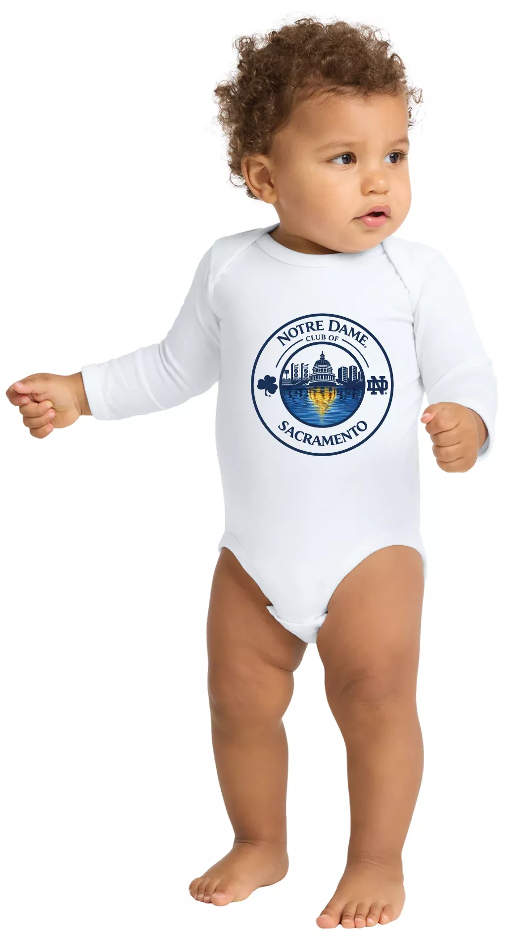 ND Club of Sacramento - Rabbit Skins™ Infant Long Sleeve Jersey Bodysuit