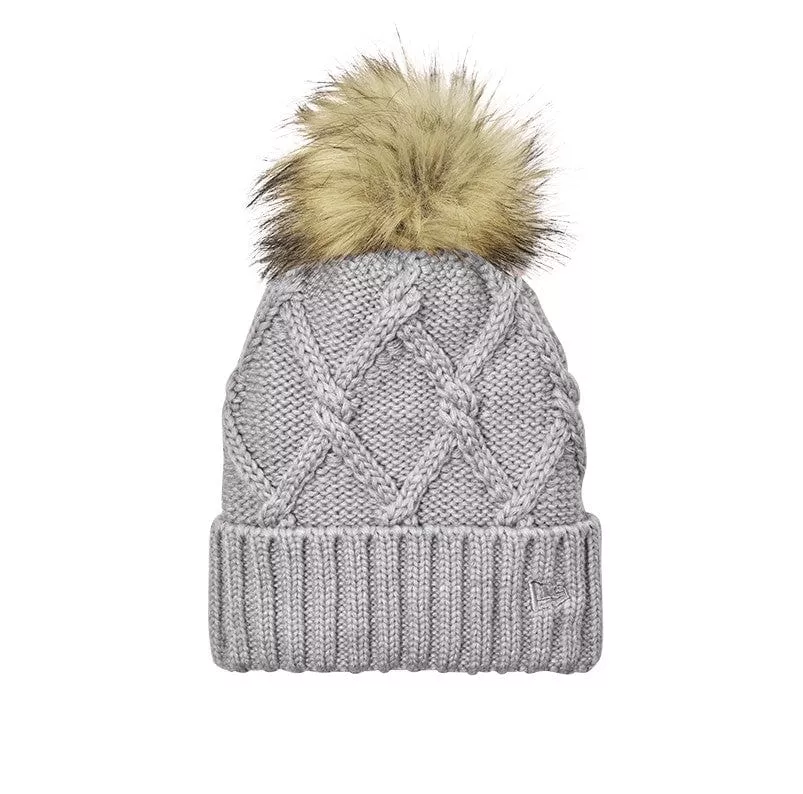 New Era Faux Fur Pom Beanie