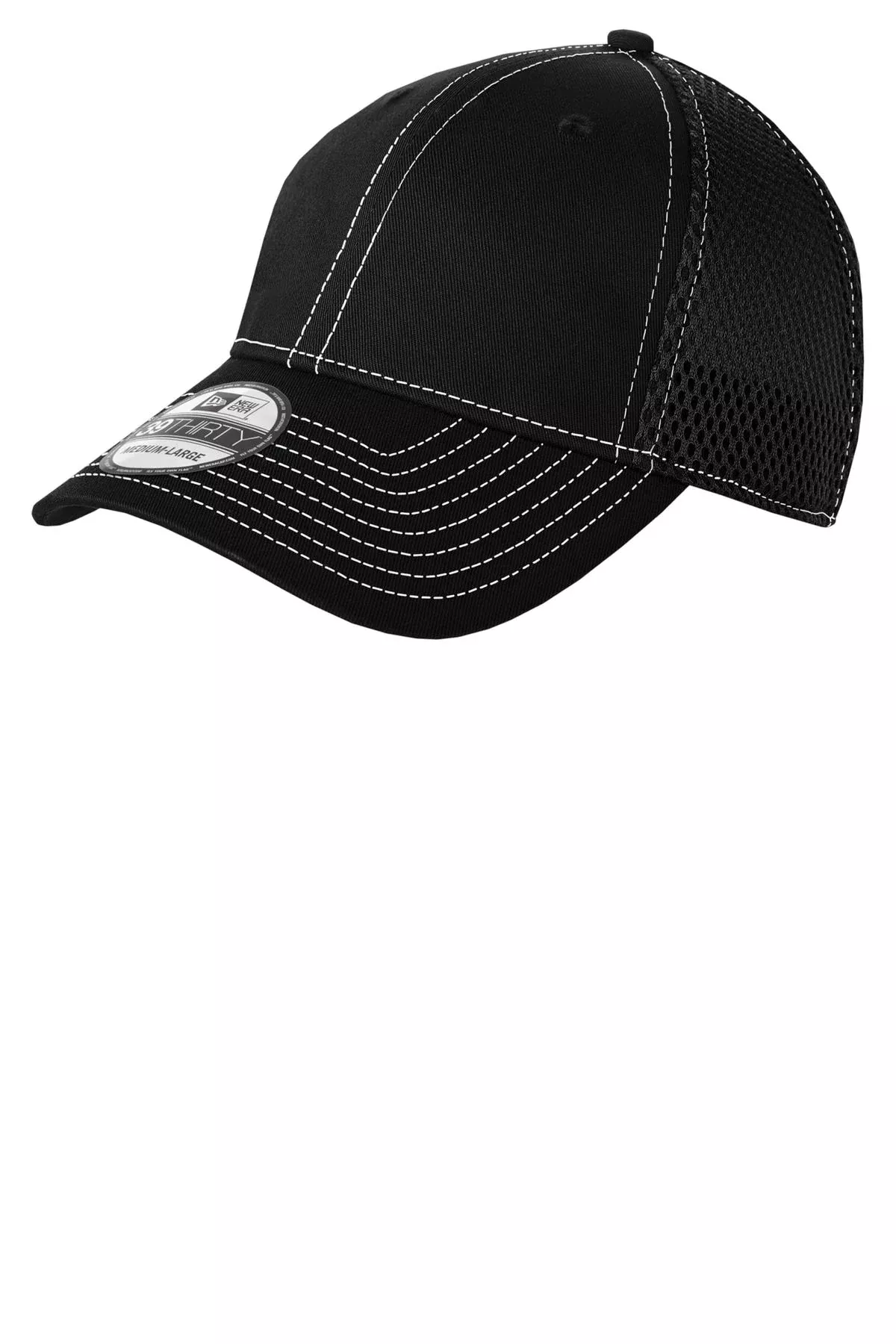 New Era NE1120 - Stretch Mesh Contrast Stitch Cap With Custom Embroidery