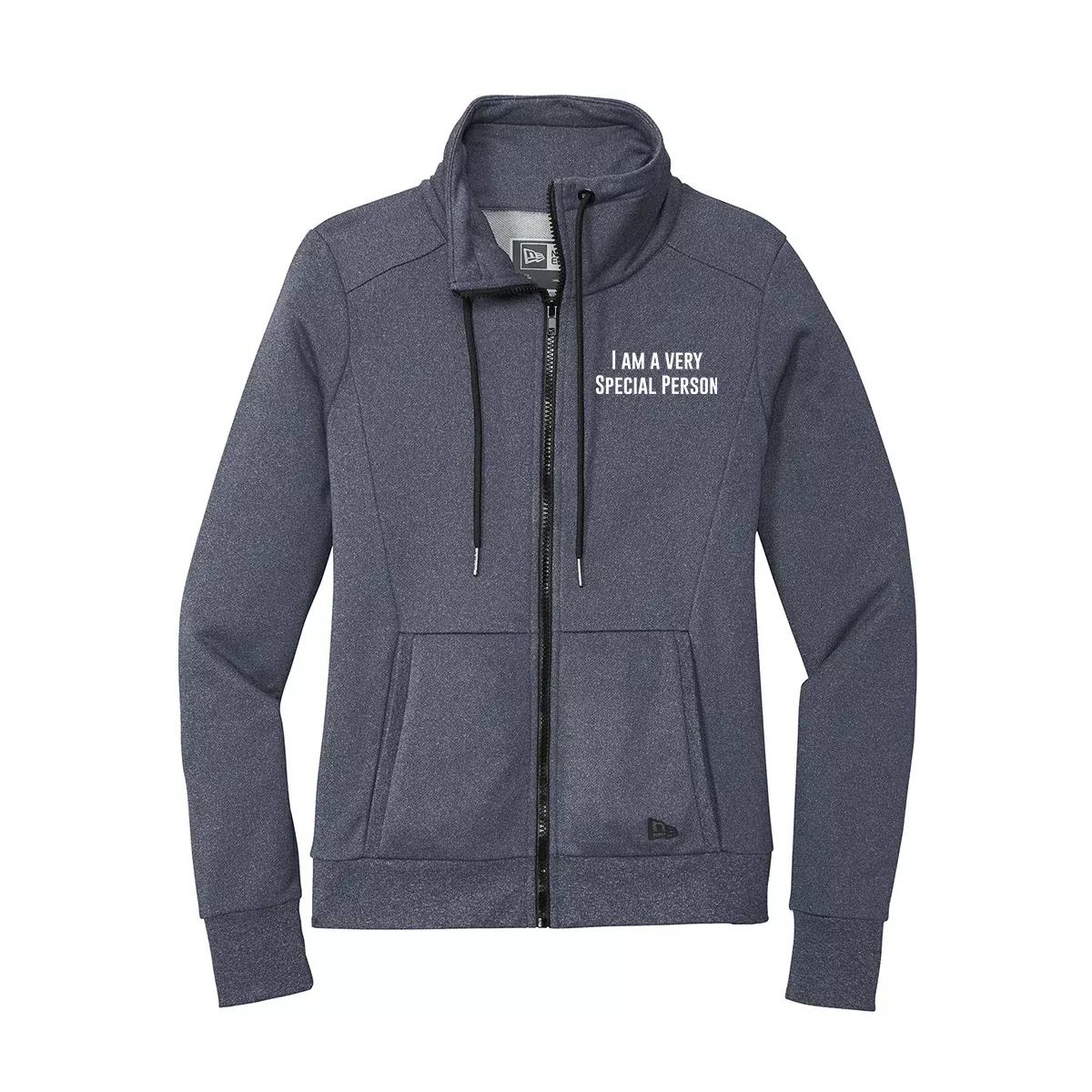 New Era Women's Performance Terry Full-Zip Cowl, Full Color