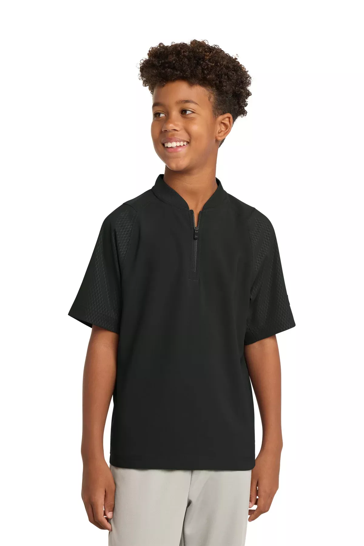 New Era YNEA600 | Jacket | Youth Cage Short Sleeve 1/4-Zip