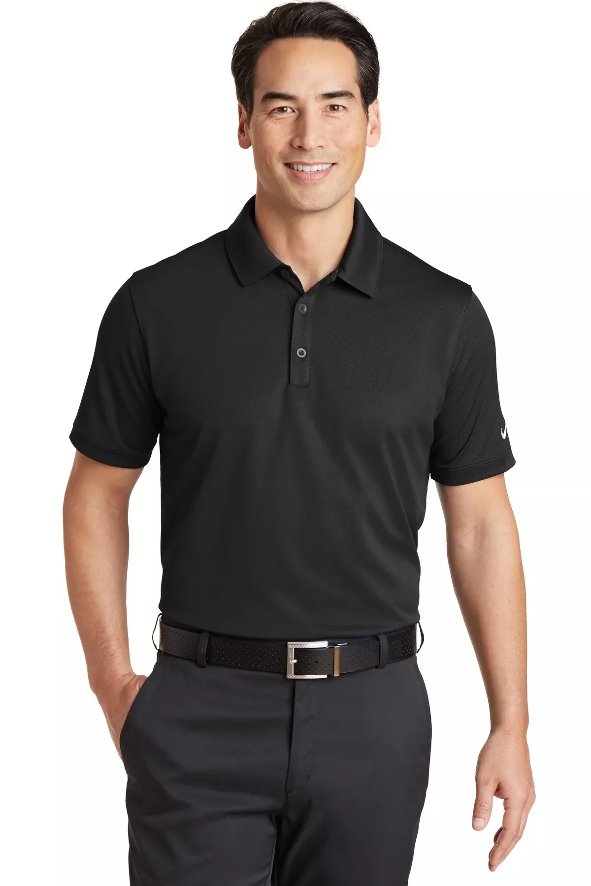Nike 746099 Dri-FIT Solid Icon Pique Modern Fit Polo With Custom Embroidery