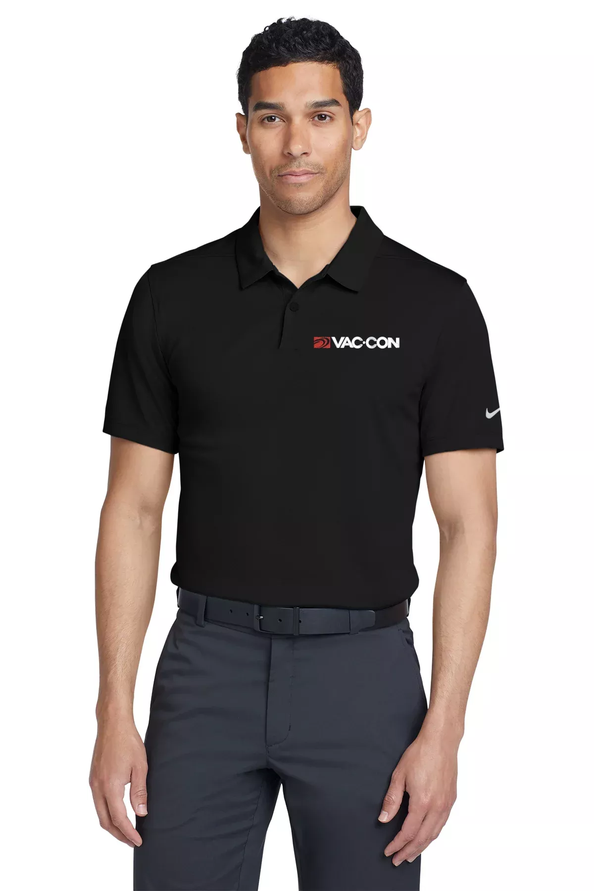 Nike Men's Dry Essential Solid Polo With Embroidered Vac-Con Logo