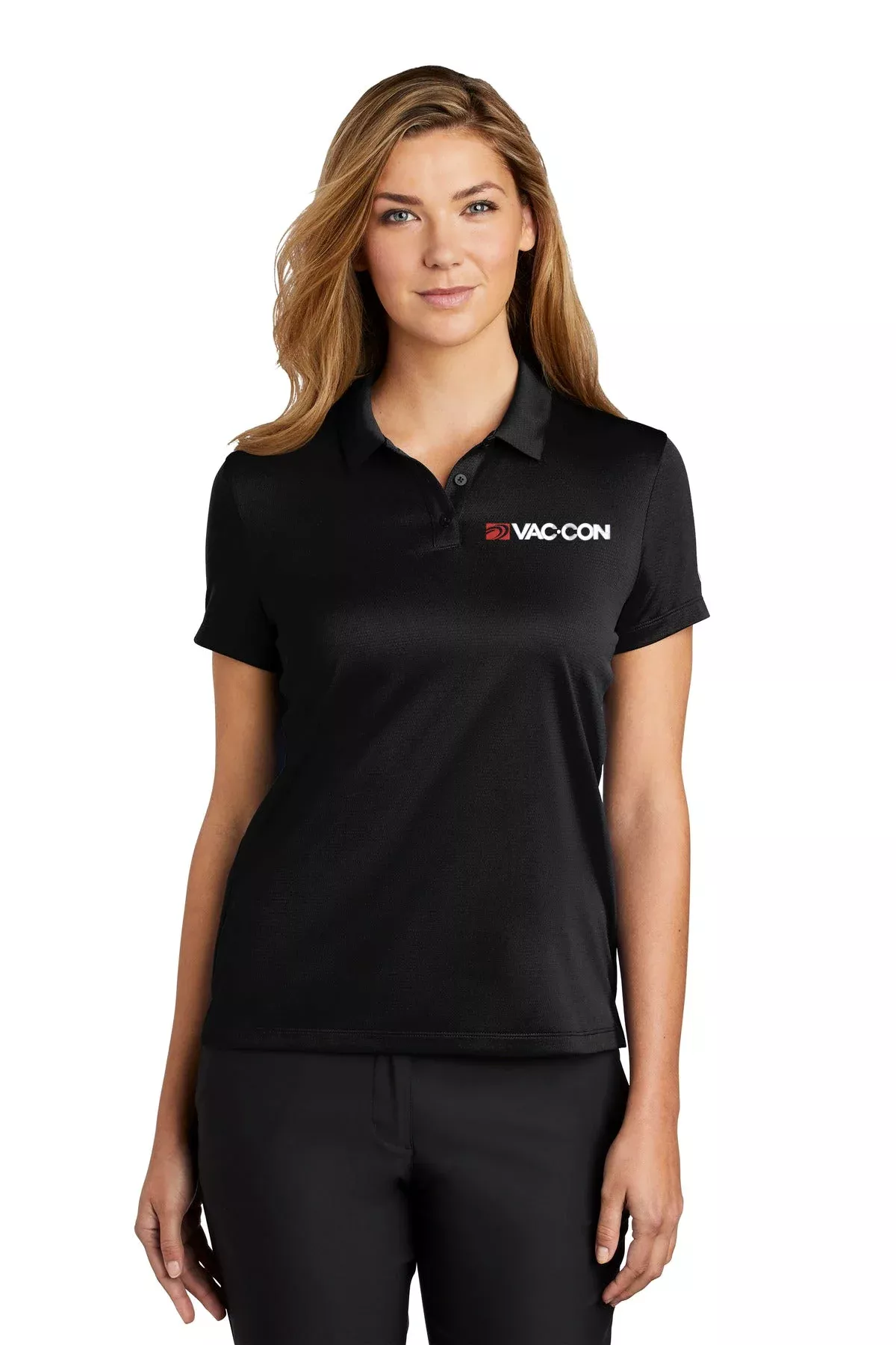 Nike Women's Dry Essential Solid Polo With Embroidered Vac-Con Logo