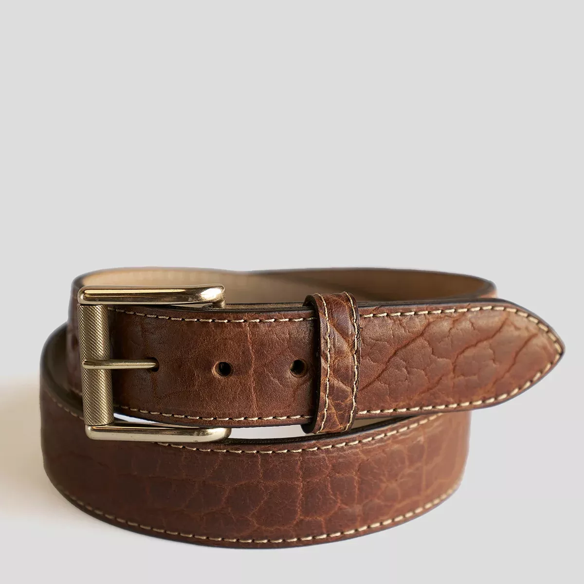 No.100 Sedona Belt | Shrunken Bison Walnut