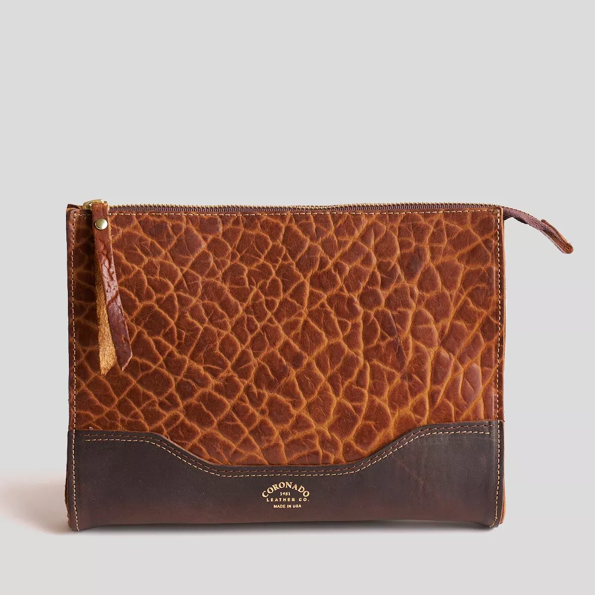 No.195 Bison Utility Pouch | Walnut