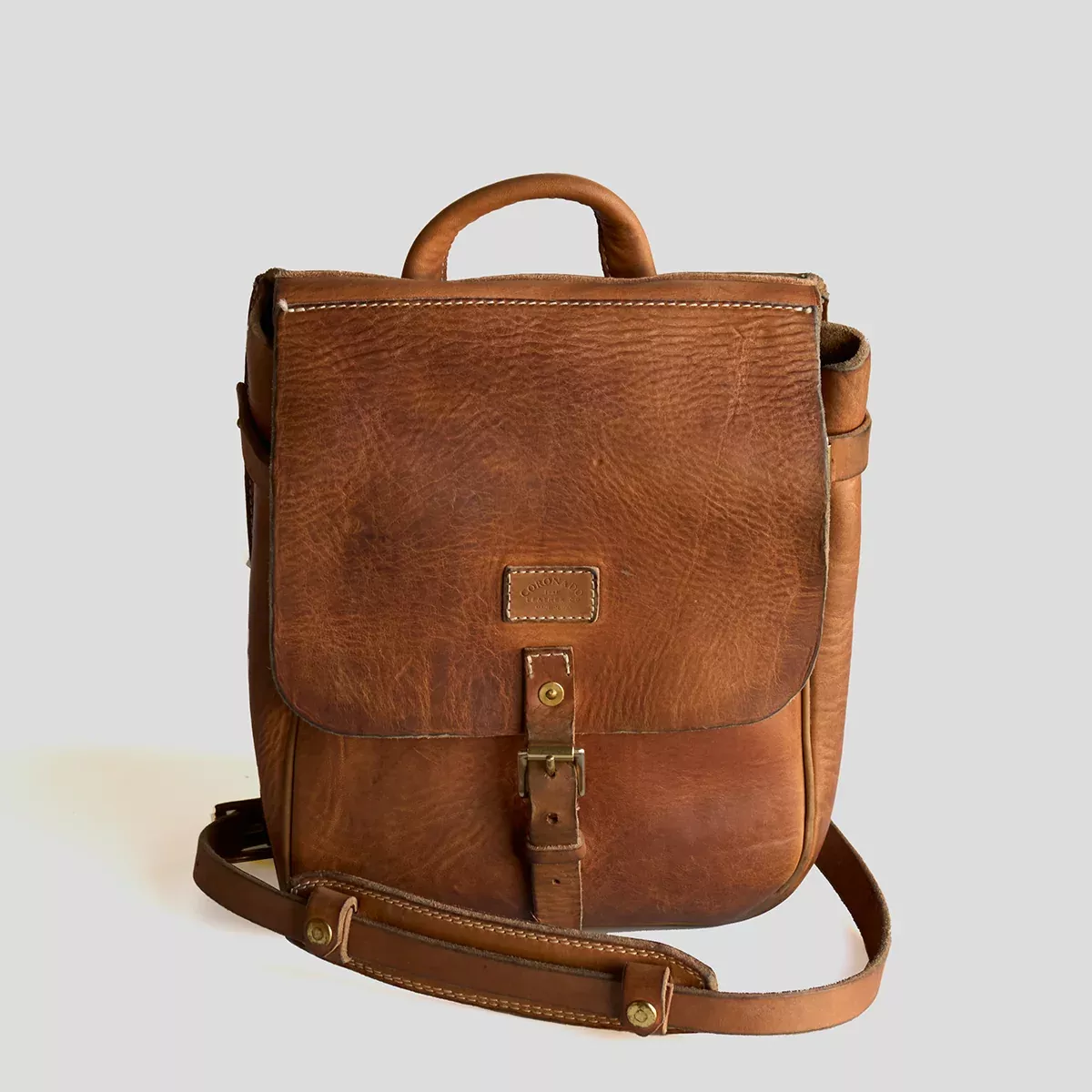 NO.212 Stone-Washed Swiss Saddle Bag