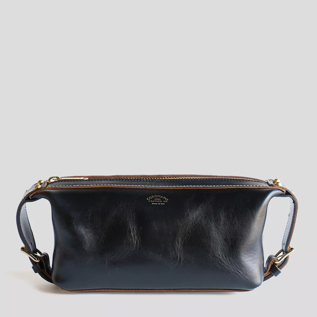 No.299 Travel Dopp | Horween CXL & Shell Cordovan Black