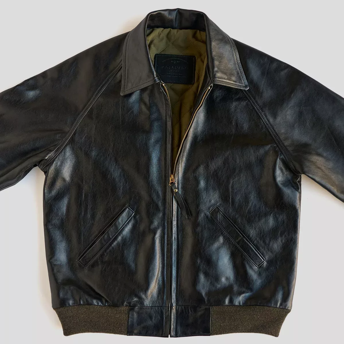 No.410 Raglan Jacket | LE Vintage Horsehide Black