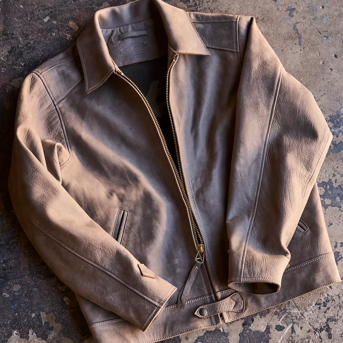 No.69 Union Jacket | Olive-Tanned Horsehide (Coyote)