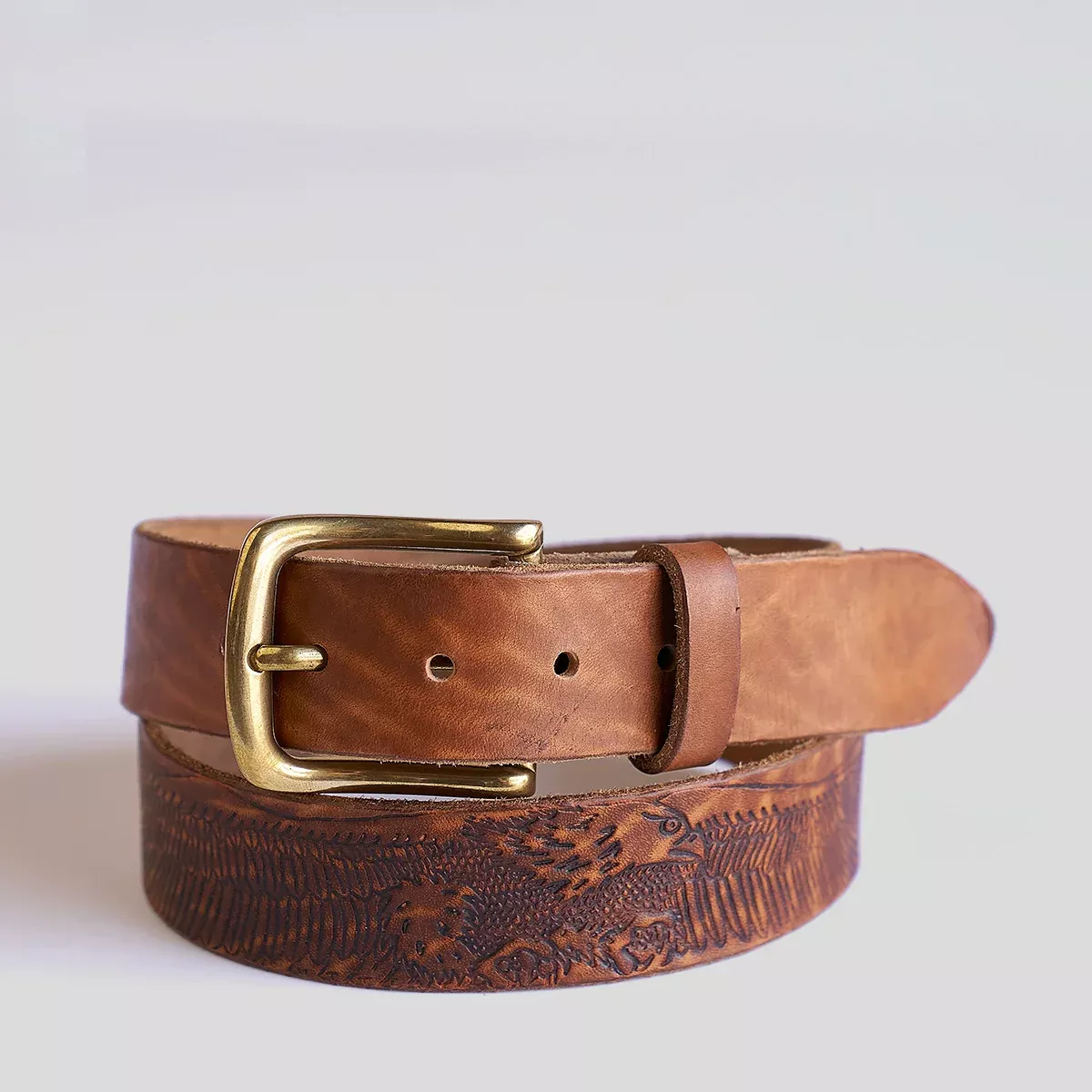 No.795 Vintage Embossed Belt | Eagle