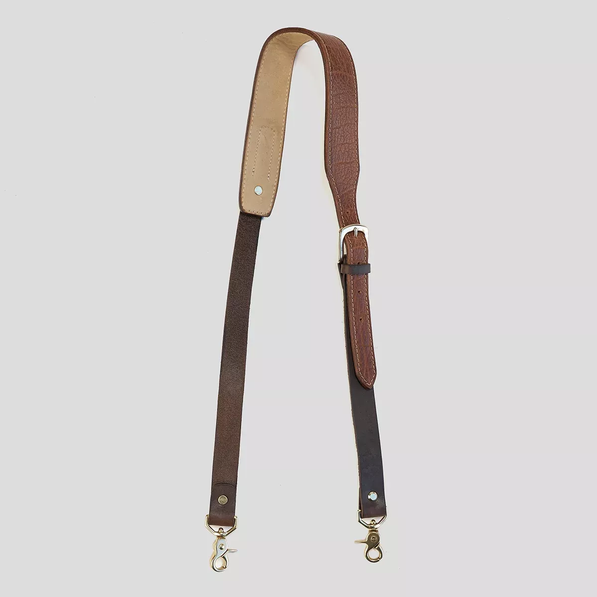 No.800 Guitar Strap | Brown Latigo & Bison