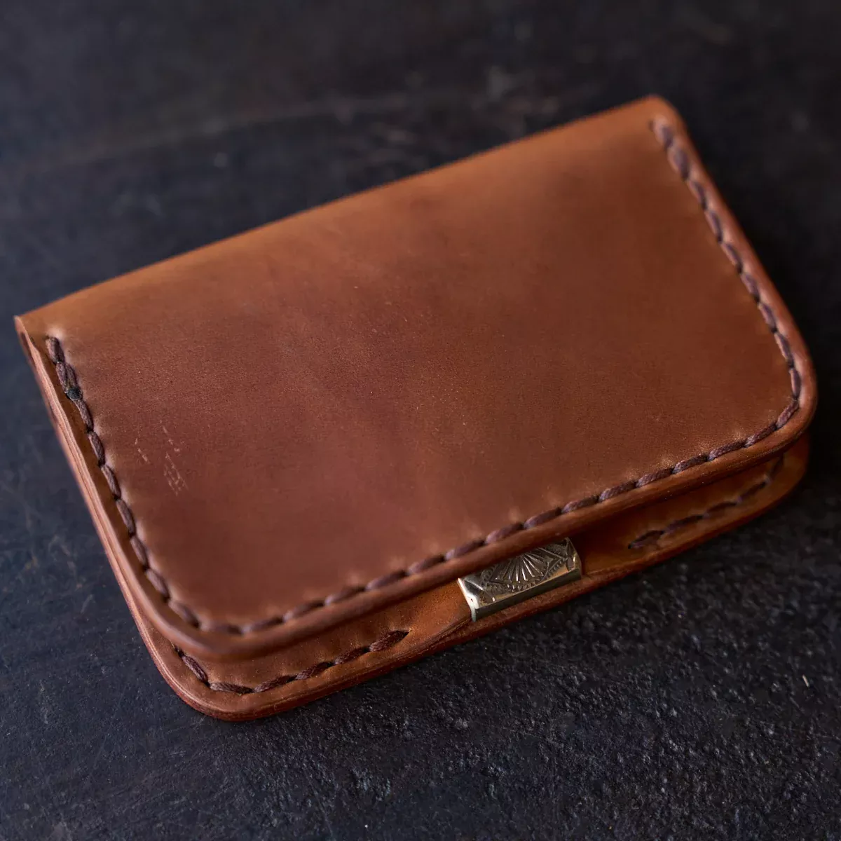 No.8214 Horween Shell Clip Wallet | Bourbon