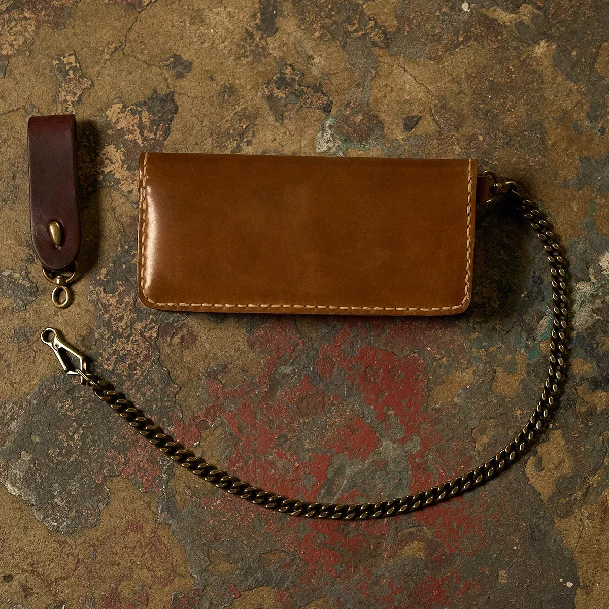 No.830 Horween Shell Chain Wallet No.9