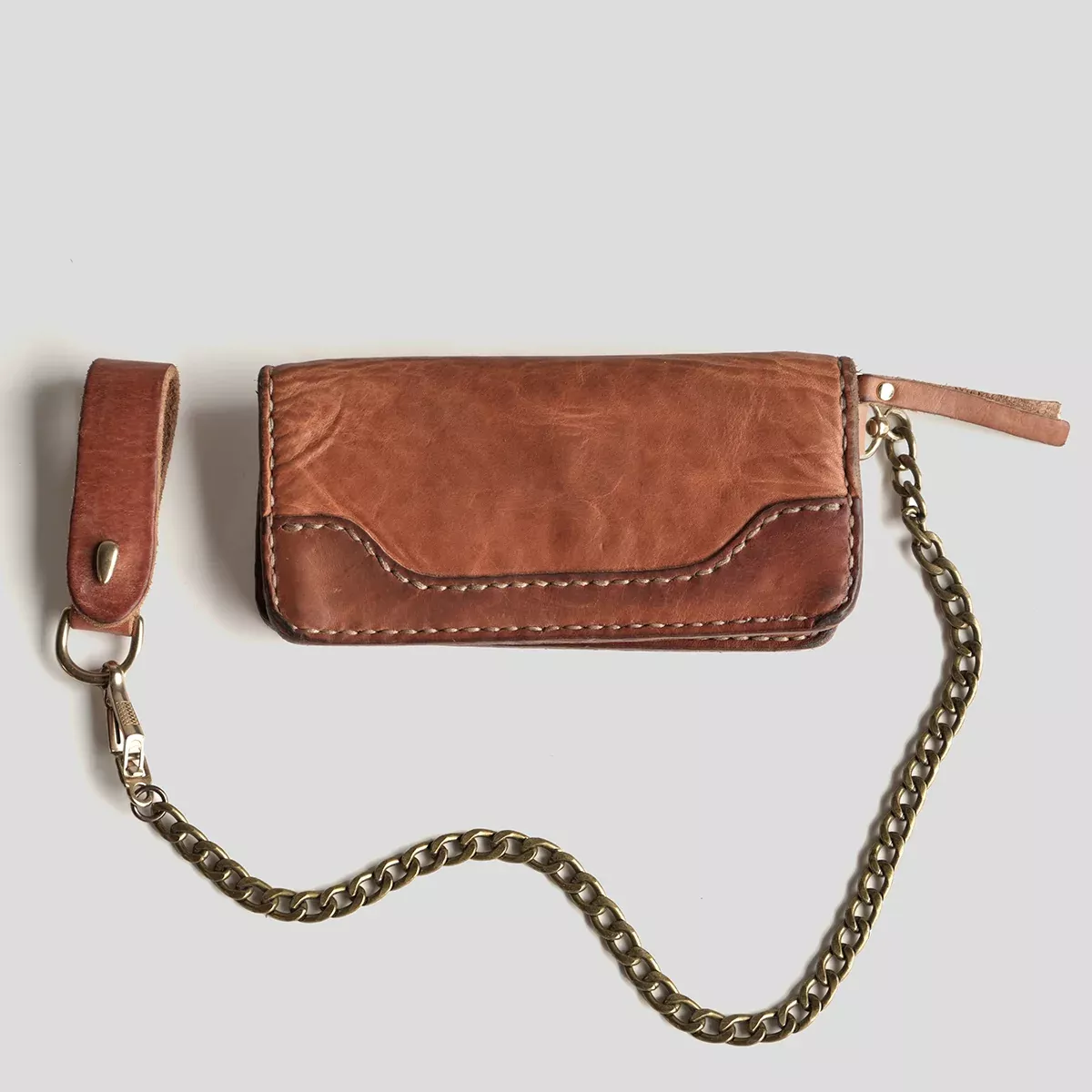 No.830 Long Vintage Stone-Washed Wallet