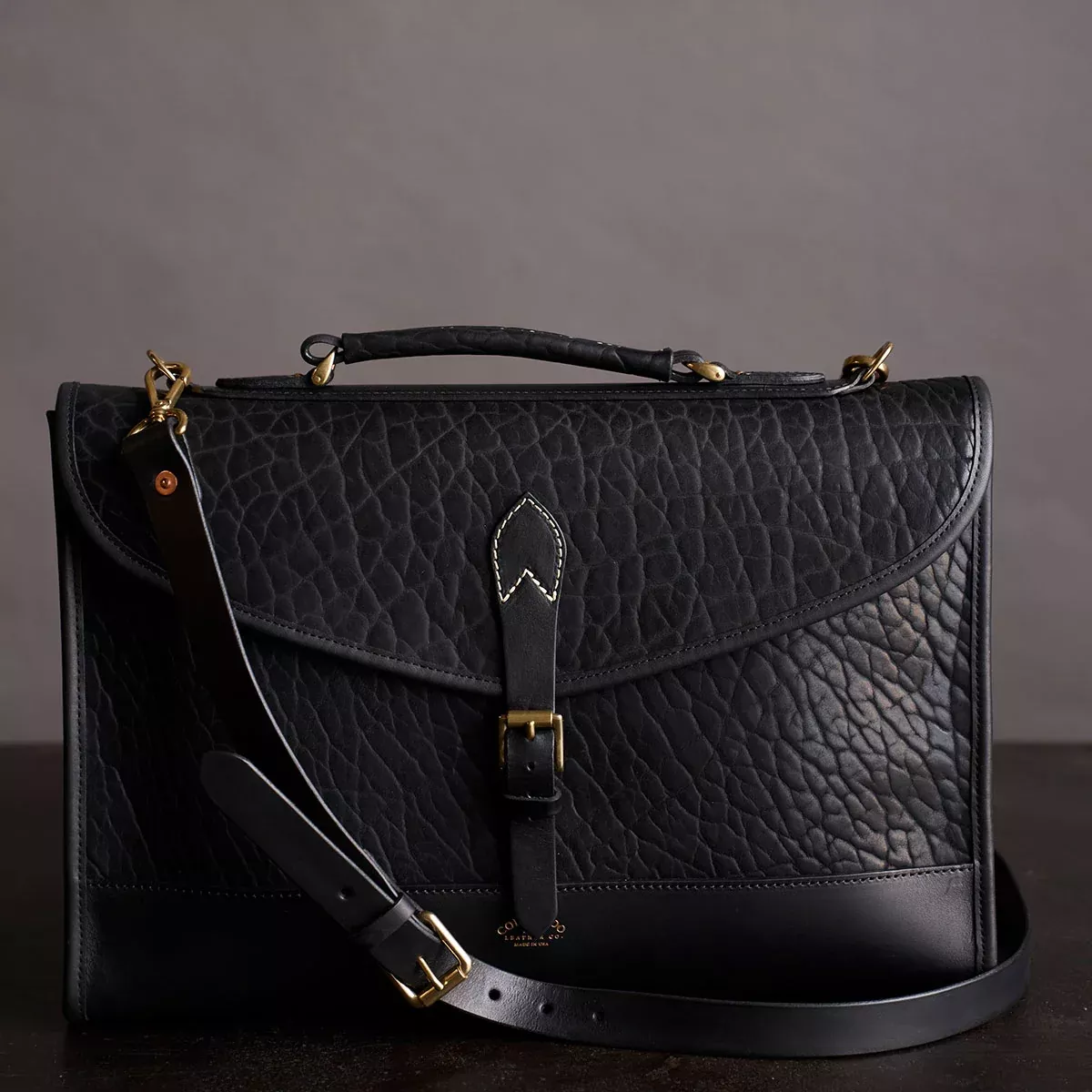 No.970 CO Executive Briefcase | Bison Black