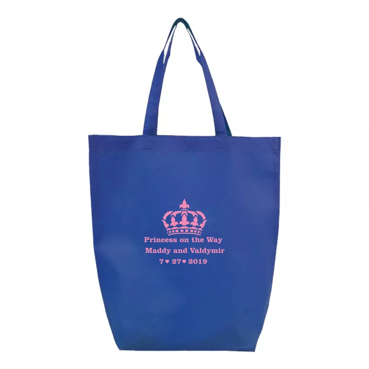 Non-Woven Economical Tote Bag with Bottom Gusset, Printed