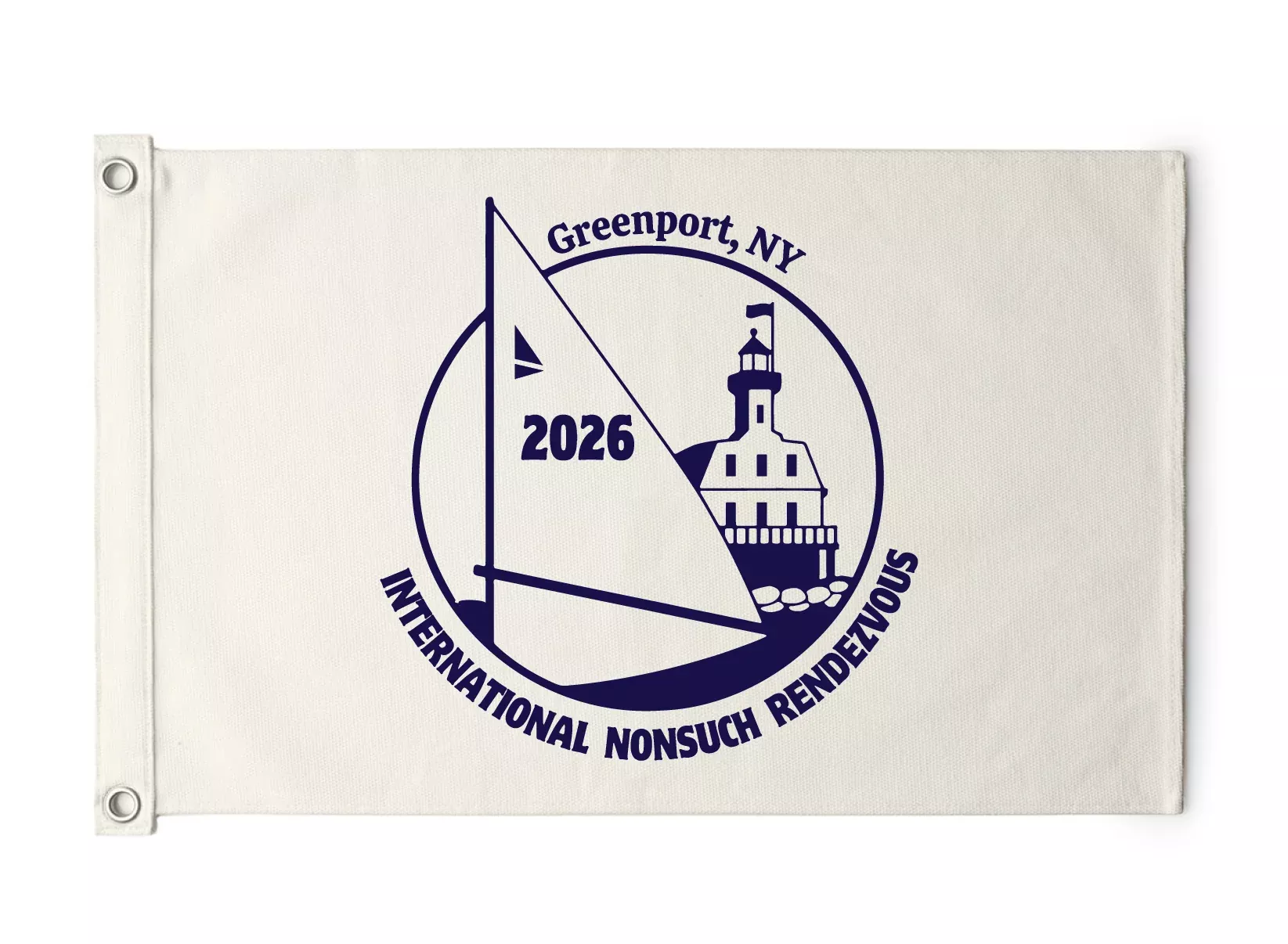 Nonsuch 2026 Greenport Rendezvous - Canvas Flag 1512