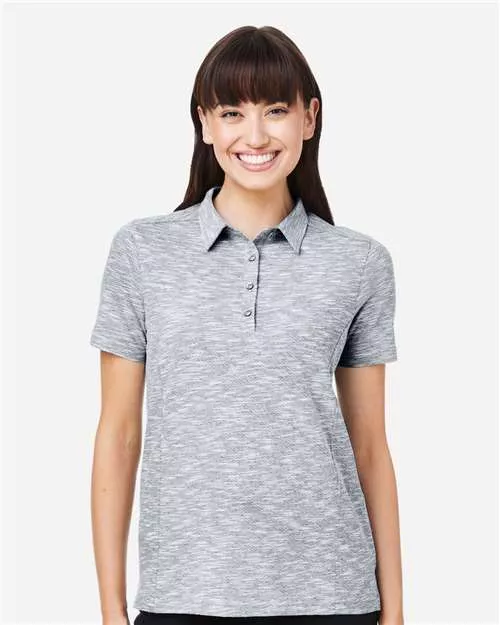 North End NE115W Women's Eclipse Jacquard Polo With Custom Embroidery