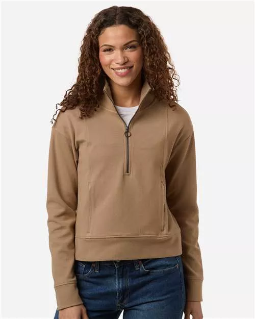 North End NE220W Women's Mantra Half-Zip Ottoman Pullover