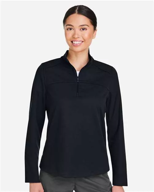 North End NE412W Women's Express Tech Performance Pique Quarter-Zip Pullover With Custom Embroidery
