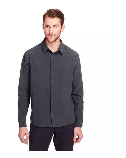North End NE500 Borough Stretch Performance Shirt With Custom Embroidery