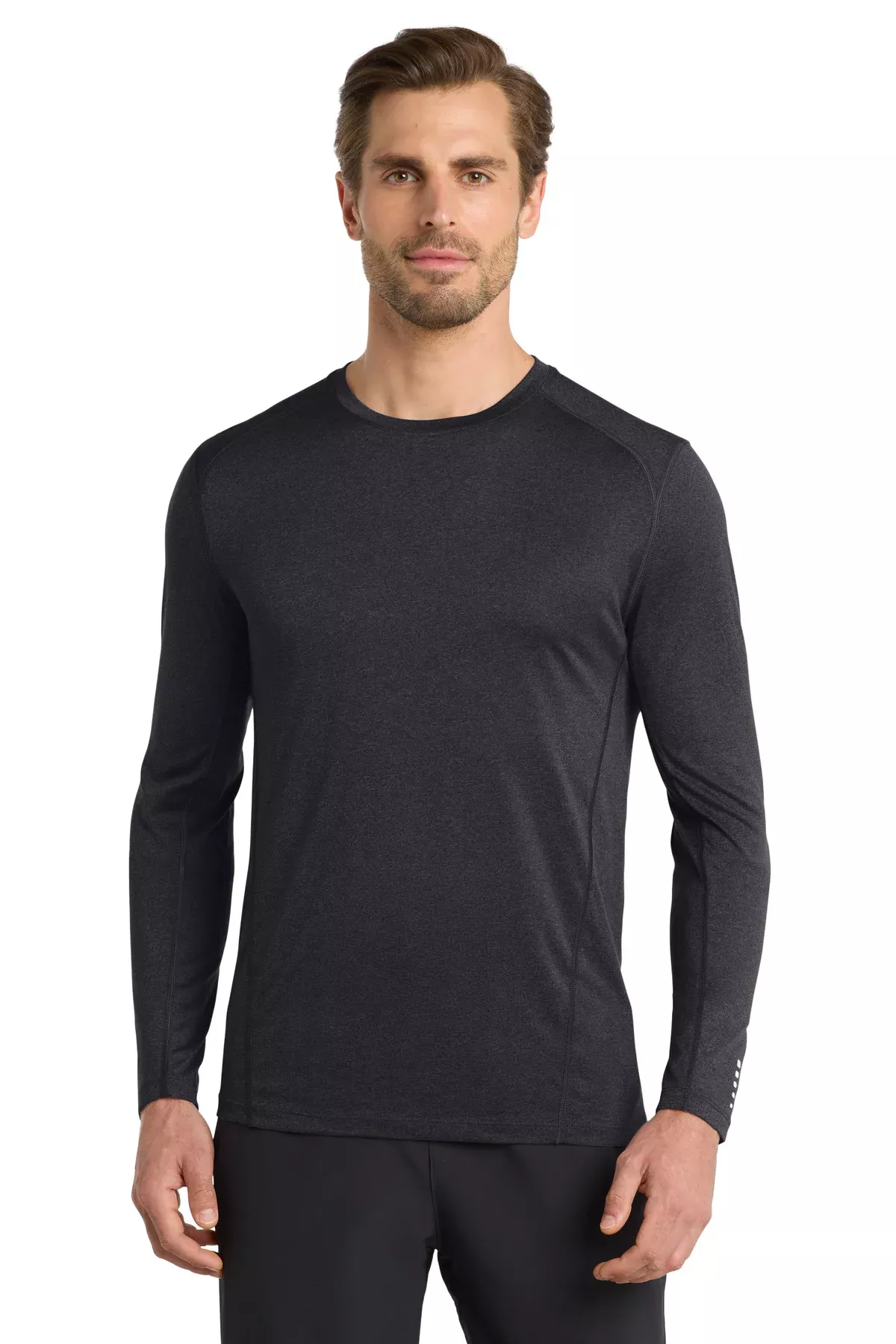 OGIO OE321 Long Sleeve Pulse Crew With Custom Screenprint