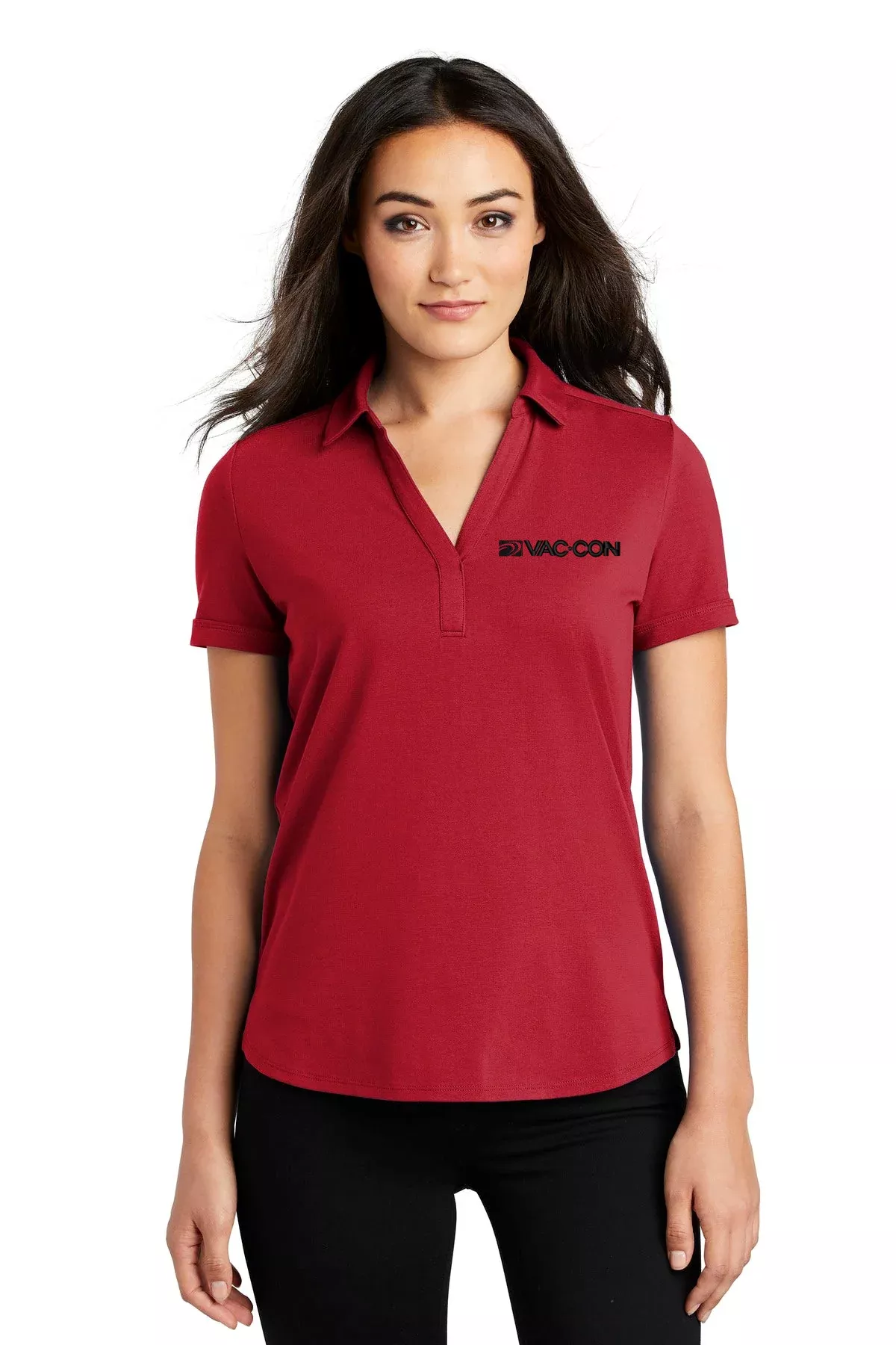 OGIO Women's Limit Polo With Embroidered Vac-Con Logo