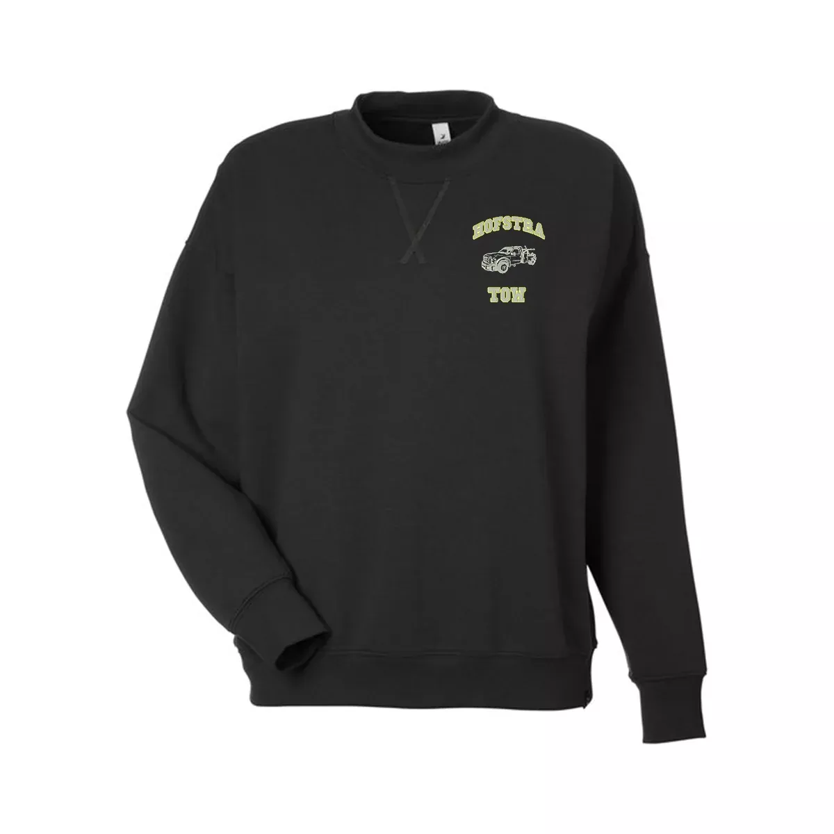 pdp6789 Glyder Ladies' Vintage Oversized Crew Pullover