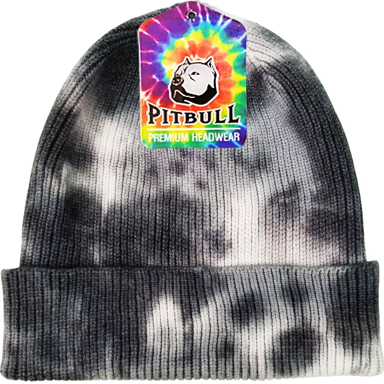 Pitbull PB266 Tie Dye Cuffed Knit Beanie