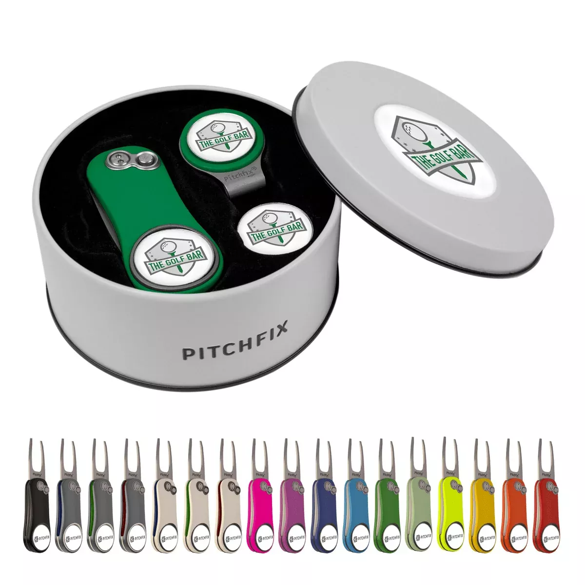 Pitchfix - Hybrid 2.0 Golf Divot Tool Deluxe Gift Set w/ Hat Clip