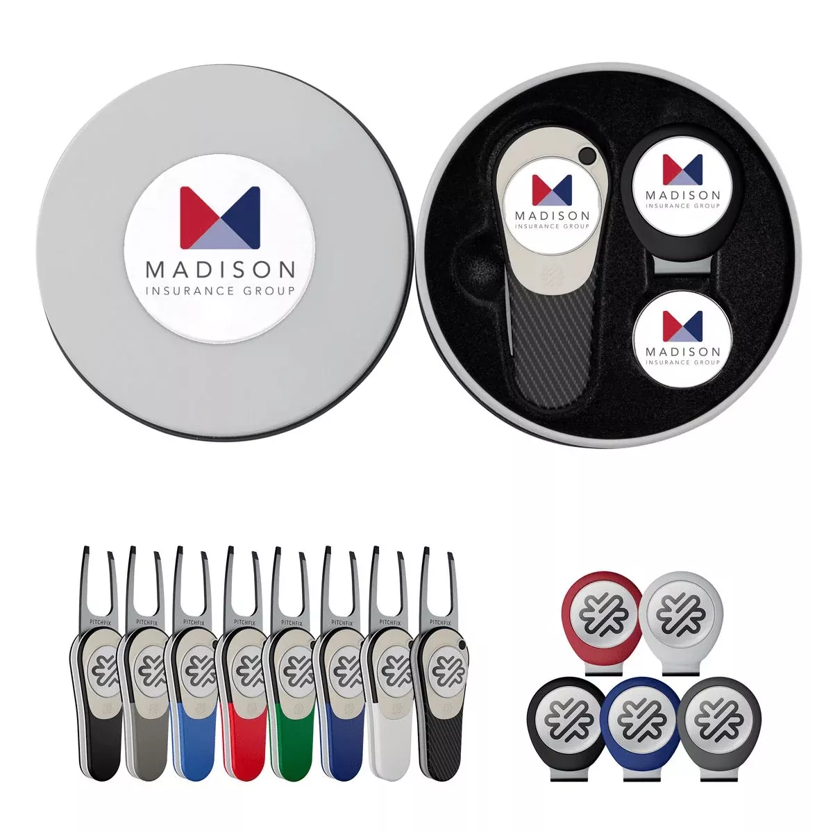 Pitchfix - Icon Golf Divot Tool Deluxe Gift Set w/ Hat Clip