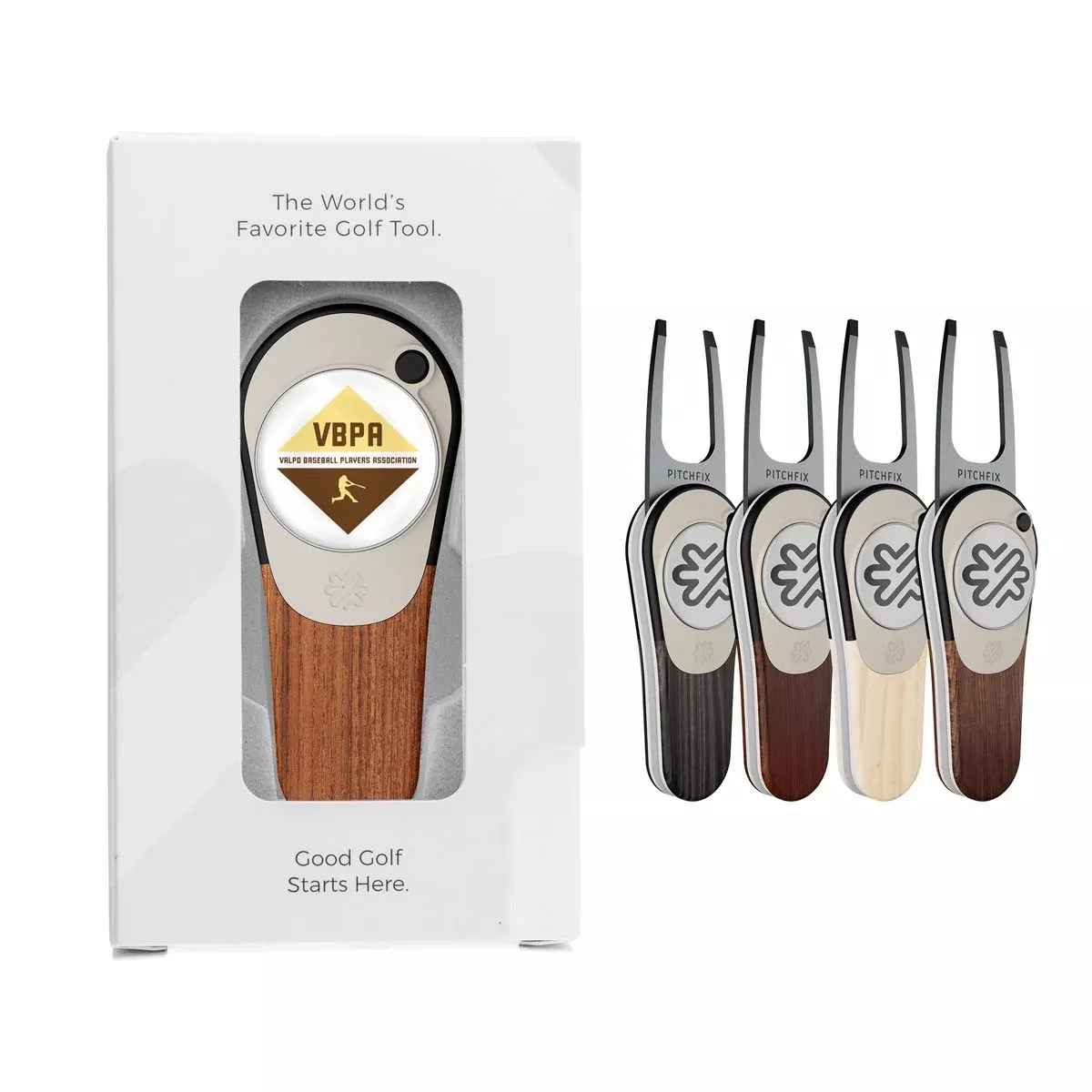 Pitchfix - Woodie Golf Divot Repair Tool w/ Gift Box