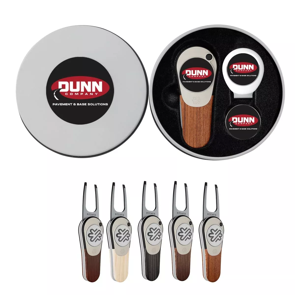 Pitchfix - Woodie Golf Divot Tool Deluxe Gift Set w/ Hat Clip