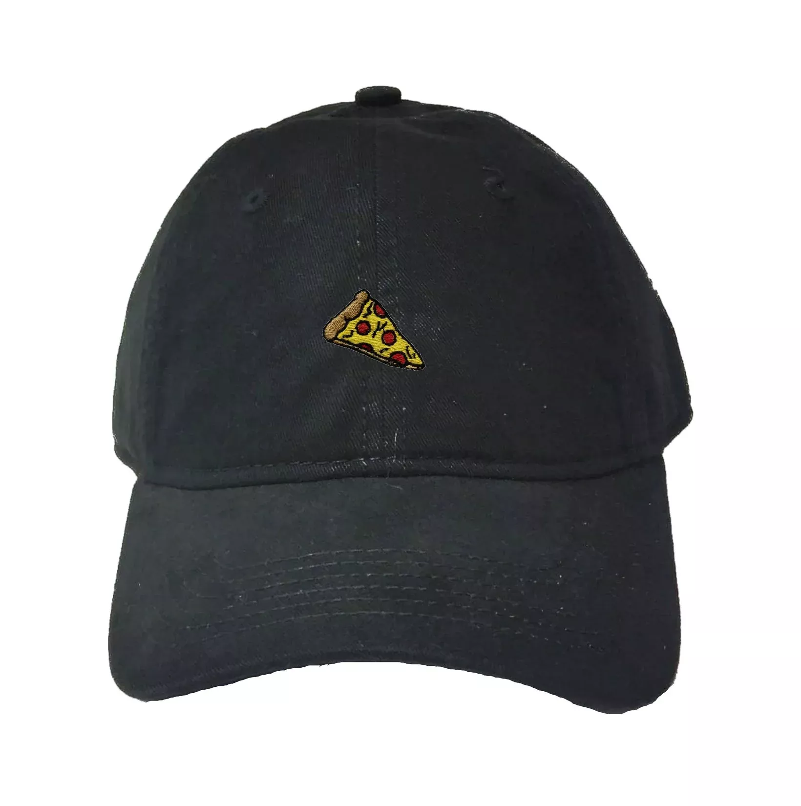 Pizza Embroidered Deluxe Dad Hat