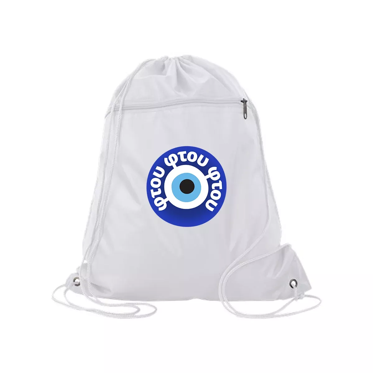 Polyester Cinch Backpack, Full Color