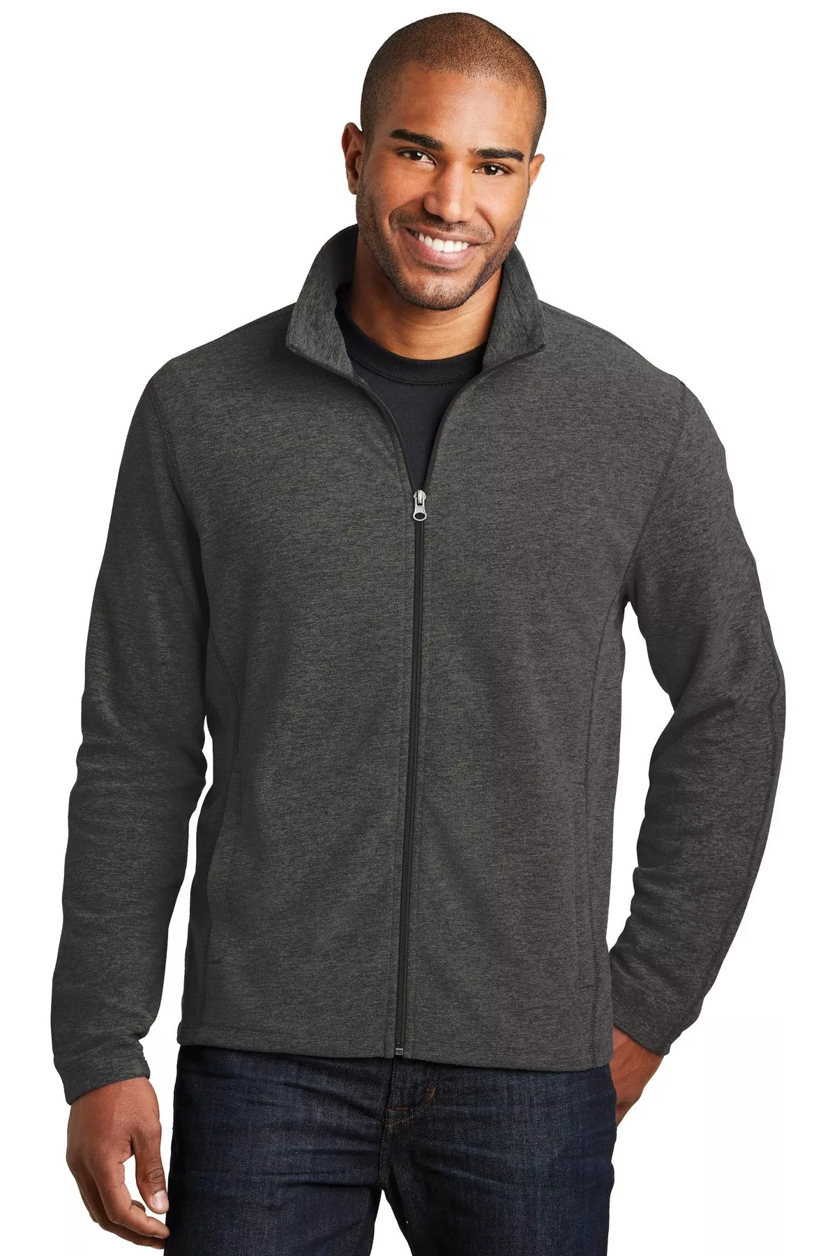 Port Authority F235 | Jacket | Heather Microfleece Full-Zip