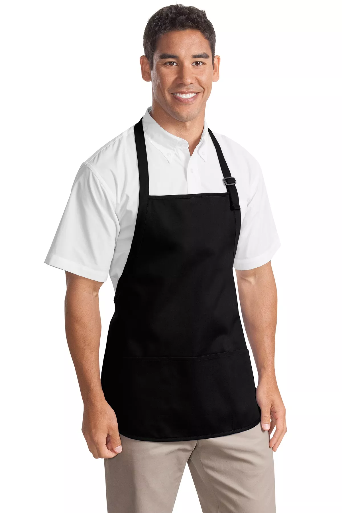 Port Authority Medium-Length Apron with Pouch Pockets.A510