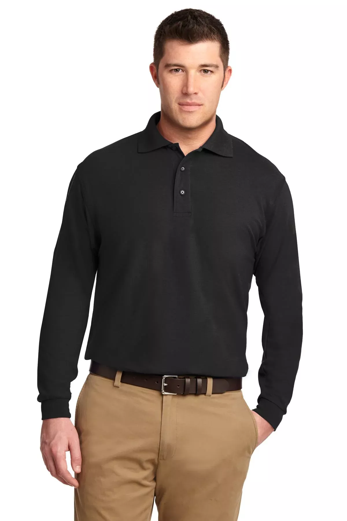 Port Authority TLK500LS | Long Sleeve Polo | Tall Silk Touch