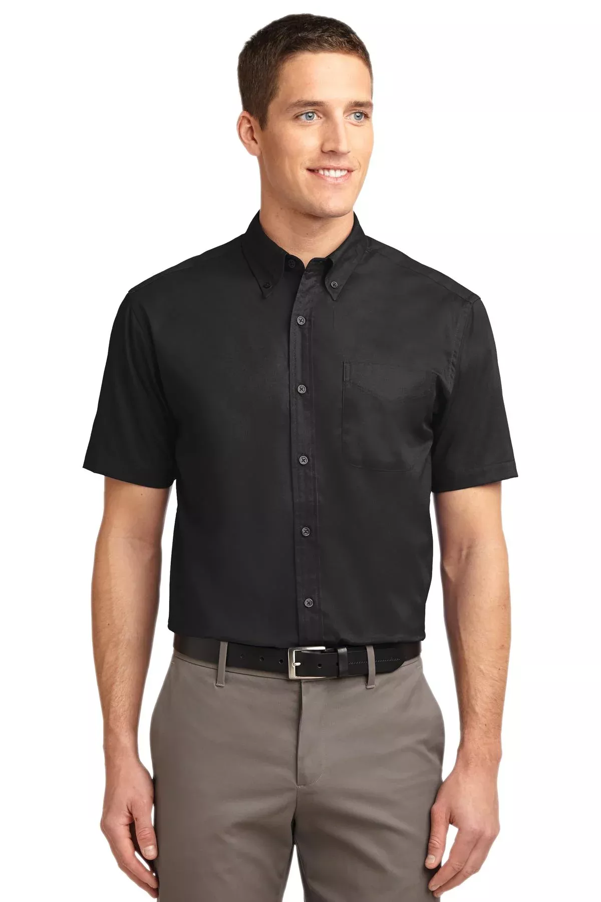 Port Authority TLS508 Tall Short Sleeve Easy Care Shirt With Custom Embroidery