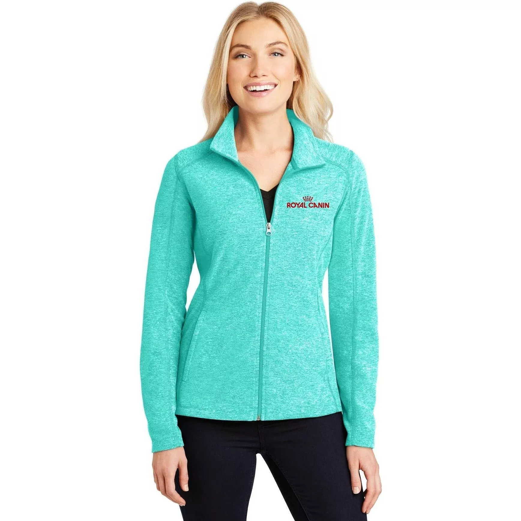 Port Authority Women's Heather Microfleece Full-Zip Jacket