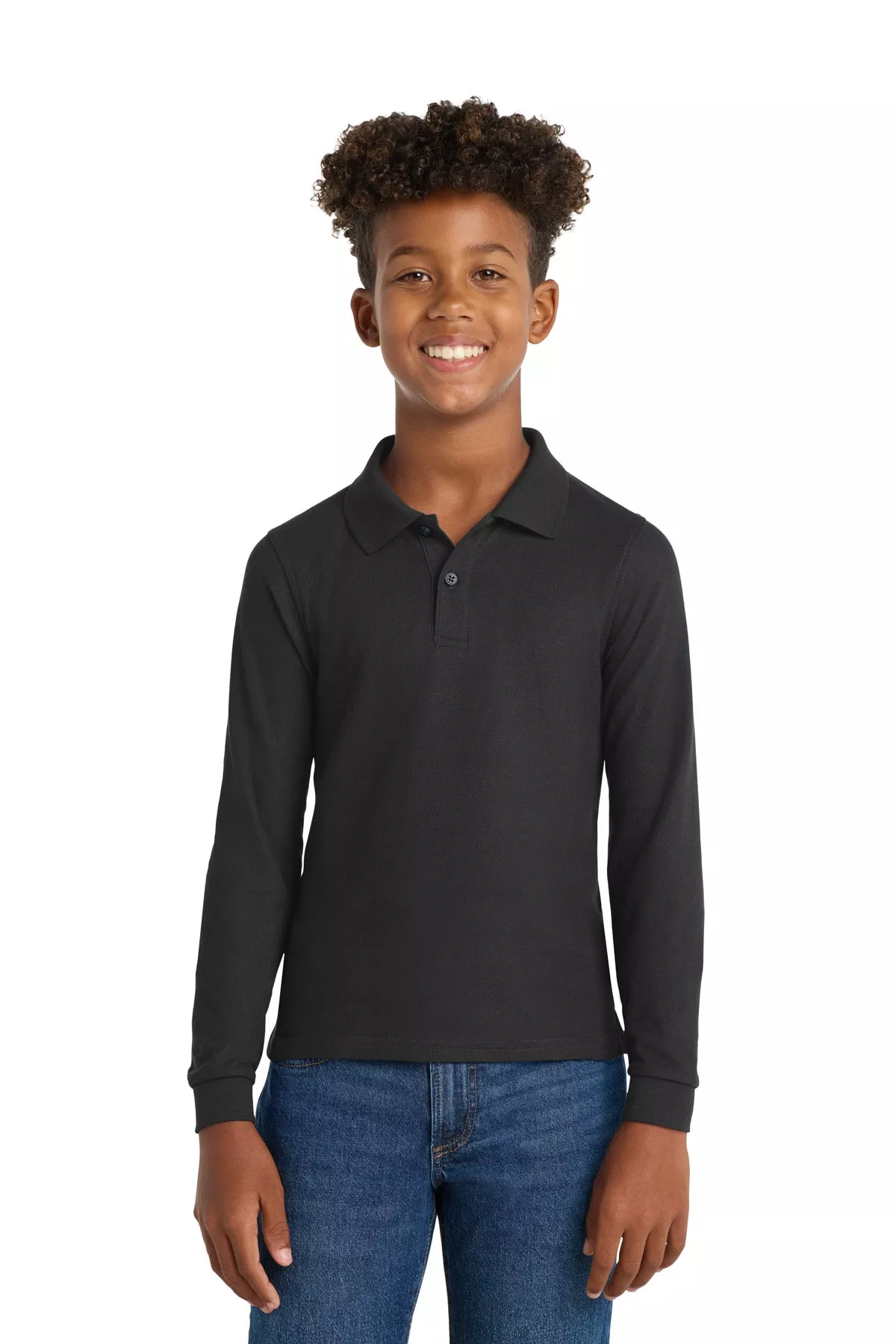 Port Authority Y500LS | Polo | Youth Long Sleeve Silk Touch